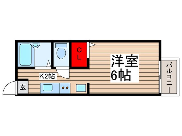 パーシモンヒルズの物件間取画像